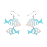 Erstwilder 'Fish Friends' Drop Earrings.  Brand New