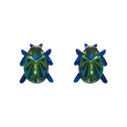 Luck of the Beetle Earrings