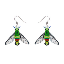 Glimmer the Hawk Moth Drop Earrings