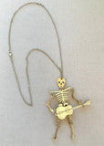 Little Moose Gold Skeleton necklace