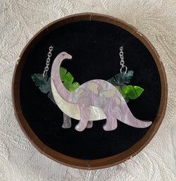 Erstwilder I'll Be Brach necklace. Dinosauria Collection 2021