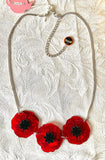 Erstwilder Poppy field necklace.  Poppies Collection 2017