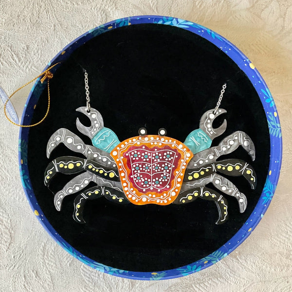 Erstwilder The Crab 'Gadambal' necklace. Melanie Hava Collection 2022