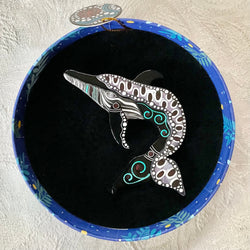 Erstwilder The Whale brooch. Melanie Hava Collection 2022