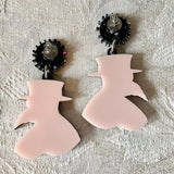 Switchblade Maid Plague Doctor earrings