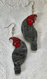 Martini & Slippers Gang Gang Cockatoo earrings