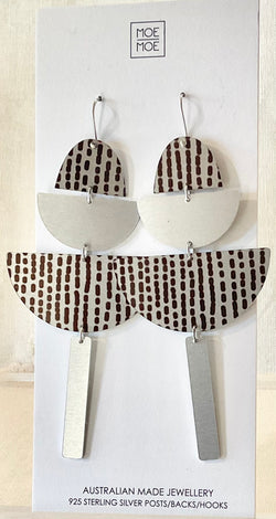 MOE MOE KIMMY BIG STATEMENT DROP EARRING 'DOTS'