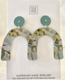 MOE MOE KIMMY ARCH DROP STUD EARRINGS 'FOLIAGE'