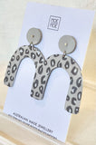 MOE MOE ARCH DROP STUD EARRINGS 'LATTE ANIMAL'