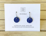 MOE MOE COOL TERRAZZO GRID SMALL CIRCLE DROP EARRINGS