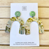 MOE MOE FOLIAGE KIMMY ARCH DROP STUD EARRINGS