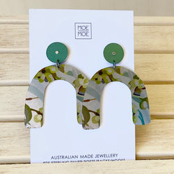 MOE MOE FOLIAGE KIMMY ARCH DROP STUD EARRINGS