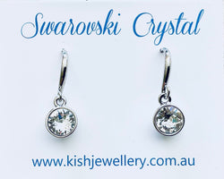 Swarovski Crystal fishhook ‘Crystal ’ earrings - rhodium plated