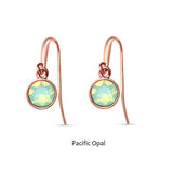 Swarovski Crystal fishhook ‘Pacific Opal’ earrings - rose gold plated