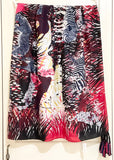 Scarf by Tiger Tree. Animal design on red, black and white