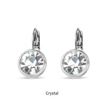 Swarovski Crystal round 'Crystal' earrings - rhodium plated