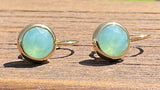 Swarovski Crystal round 'Pacific Opal' earrings - gold plated