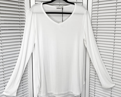 Cable Melbourne ‘Helen’ V-Neck Top. Size L. Brand New