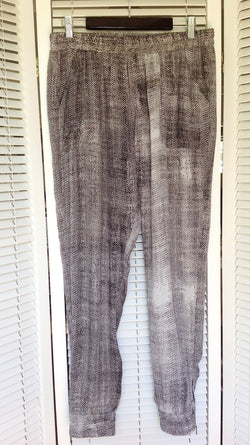 Cable Melbourne ‘Daisy’ Drape Pants. Size L.  Snakeskin.  As new condition