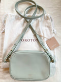 Oroton Minna Zip Around Crossbody Bag.  Green Birch. Brand New