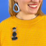 Poodle Along Brooch