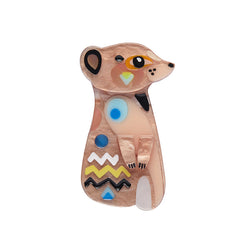 Pete Cromer The Masterful Meerkat Mini Brooch