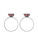 MOE MOE DREAMING MIIMI AND JIINDA MOON RING STUD EARRINGS